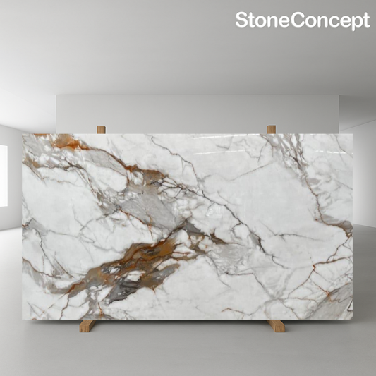 Calacatta Macchia Vecchia TROYTECH-STONEGLASS 3.20x1.60