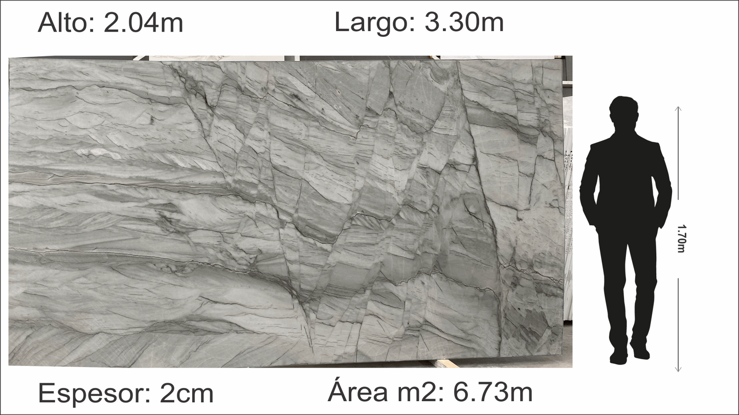 Mesa cuarcita Calacatta Naturale + Base de PTR